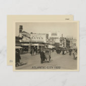Atlantische Stadt 1922 Postkarte (Vorne/Hinten)