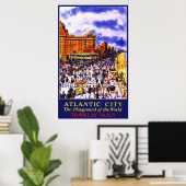 Atlantische Stadt der Spielplatz der Welt Poster (Heimbüro)