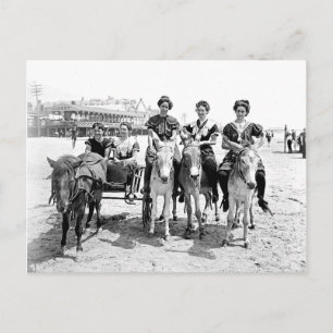 Atlantische Stadt Donkey - Reise Postkarte