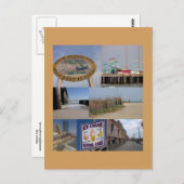 Atlantische Stadt FotoCollage Postkarte (Vorne/Hinten)