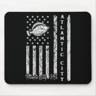Atlantische Stadt Nj für Flussfischerei Fischer Mousepad
