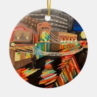 Atlantische Stadtrandpromenade Keramik Ornament