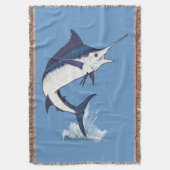 Atlantischer blauer Speerfisch Decke (Vorderseite Vertikal)
