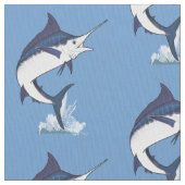 Atlantischer blauer Speerfisch Stoff (Nahaufnahme)