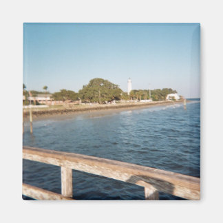 Atlantischer Blick auf einen Leuchtturm Magnet