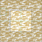 Atlantischer Fischgold Stoff (Kachel)
