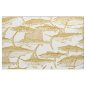 Atlantischer Fischgold Stoff (Fat Quarter (45,7 x 55,9 cm))