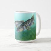 Atlantischer gestreifter Bass-FischeMorone Kaffeetasse (VorderseiteRechts)
