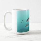 Atlantischer gestreifter Bass-FischeMorone Kaffeetasse (Links)