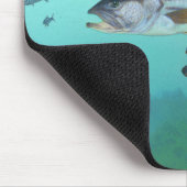 Atlantischer gestreifter Bass-FischeMorone Mousepad (Ecke)