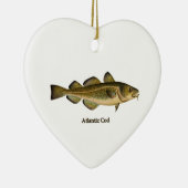 Atlantischer Kabeljau-Logo Keramikornament (Rechts)