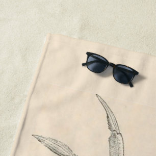 Atlantischer Krebs Strandtuch