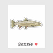 Atlantischer Lachs Aufkleber (Blatt)