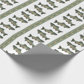 Atlantischer Lachs Geschenkpapier (Ecke)