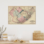 Atlantischer Landkreis, NJ Poster (Küche)