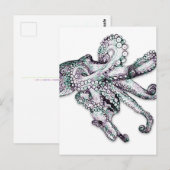 Atlantischer Oktopus Postkarte (Vorne/Hinten)
