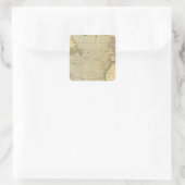 Atlantischer Ozean Quadratischer Aufkleber (Tasche)