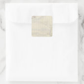 Atlantischer Ozean Quadratischer Aufkleber (Tasche)