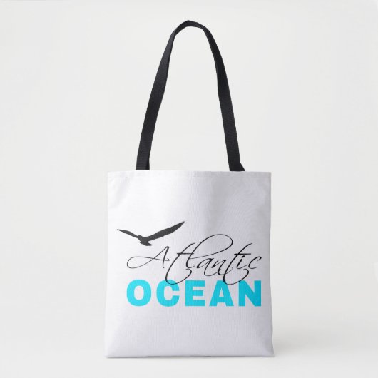 Atlantischer Ozean Weiß individuell anpassbar Tasche (Vorderseite)