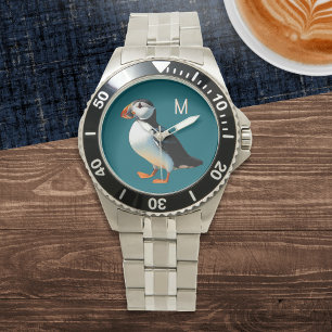 Atlantischer Papageientaucher Küstenwildtiere Seev Armbanduhr