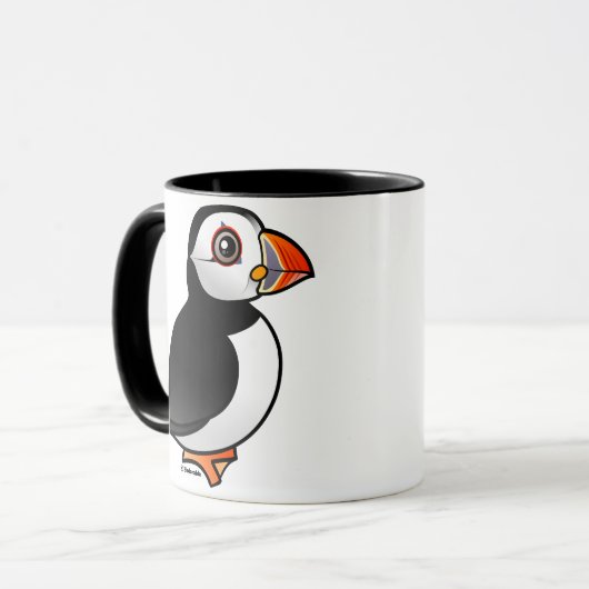 Atlantischer Papageientaucher Tasse (Vorderseite Links)