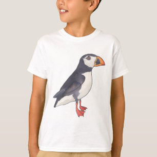 Atlantischer Papageientaucher Vogelart Aquarell-Ku T-Shirt