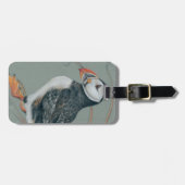 Atlantischer Puffsänger Art Zeichnend Gepäckanhänger (Vorderseite horizontal)