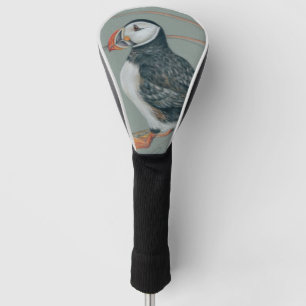 Atlantischer Puffsänger Art Zeichnend Golf Headcover