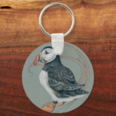 Atlantischer Puffsänger Art Zeichnend Schlüsselanhänger (Vorderseite)