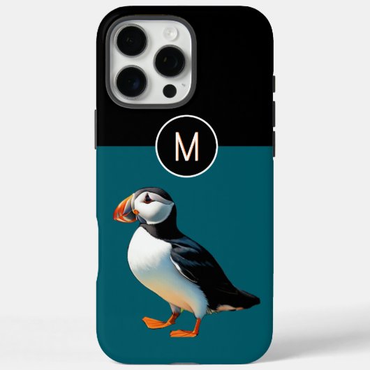 Atlantischer Puffsküste Mit Monogramm Vogel Case-Mate iPhone Hülle (Rückseite)