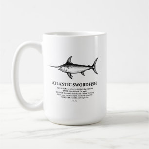 Atlantischer Schwertfisch Wissenschaftliche Illust Kaffeetasse