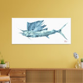 Atlantischer Segelfisch Leinwanddruck (Insitu (Wohnzimmer))