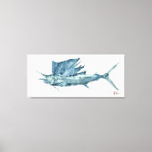 Atlantischer Segelfisch Leinwanddruck (Vorderseite)