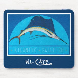 Atlantischer Segelfisch-Mausunterlagen Mousepad
