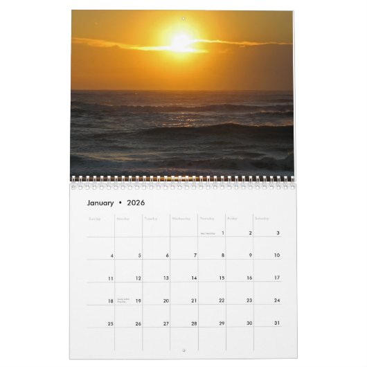 Atlantischer Strand-Kalender Kalender (Jan 2026)