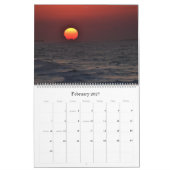 Atlantischer Strandhimmel Zwölfmonatiger Mauerkale Kalender (Feb 2027)