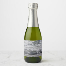 Atlantisches Flaschenetikett Schaumweinetikett