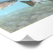 Atlantisches Lachs-Malplakat Poster (Ecke)