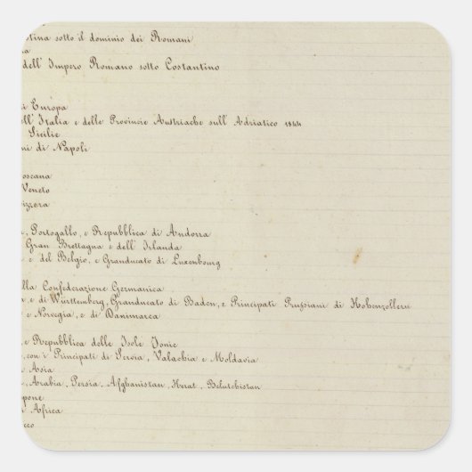 Atlas 2 quadratischer aufkleber (Vorderseite)