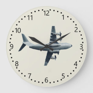 Atlas A400M Luftfahrzeug - 1 Große Wanduhr
