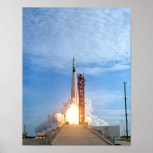 Atlas Agena Zielfahrzeug-Rettungsring für Gemini 1 Poster