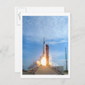 Atlas Agena Zielfahrzeug-Rettungsring für Gemini 1 Postkarte (Vorne/Hinten)