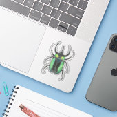Atlas Beetle Liebe Bug Aufkleber (Laptop mit iPhone)