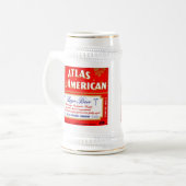 Atlas Brewing Company, Chicago, Illinois Bierglas (Vorderseite Links)