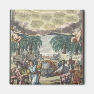 Atlas Coelestis von Doppelmaier, Vintag Astronomie Magnet