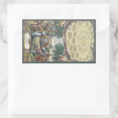 Atlas Coelestis von Doppelmaier, Vintag Astronomie Rechteckiger Aufkleber (Tasche)