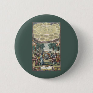 Atlas Coelestis von Doppelmaier, Vintage Astronomi Button