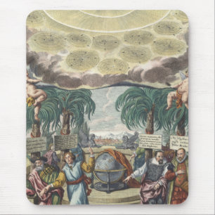 Atlas Coelestis von Doppelmaier, Vintage-Astronomi Mousepad