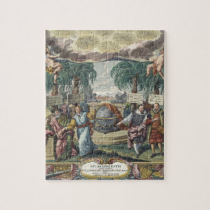 Atlas Coelestis von Doppelmaier, Vintage-Astronomi Puzzle