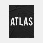 Atlas - Cool New Funny Name Fan Gift Tee  Fleecedecke (Vorderseite)
